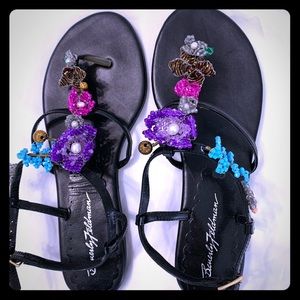 Vintage and brand new sandals by Beverly Feldman